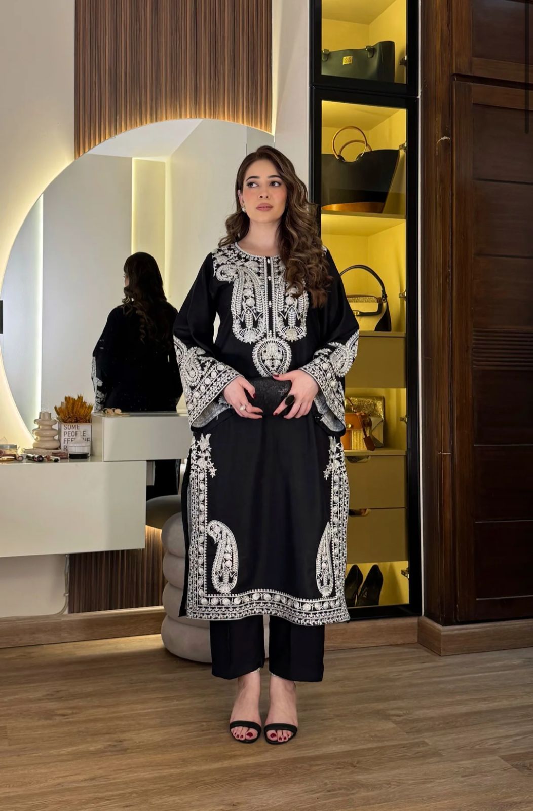 Cambric Lawn Embroidered 3PC Suit with Chiffon Dupatta